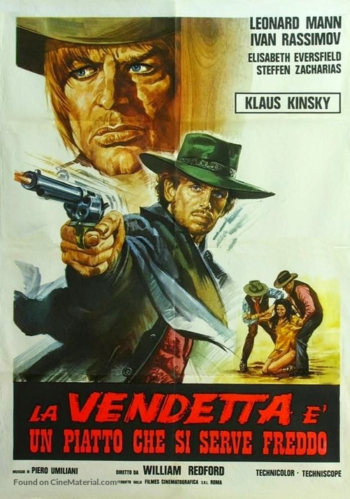 La vendetta &egrave; un piatto che si serve freddo - Italian Movie Poster