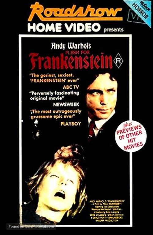 Flesh for Frankenstein - Australian DVD movie cover
