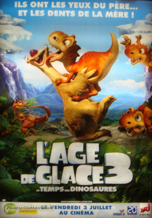 Ice Age: Dawn of the Dinosaurs - French Movie Poster