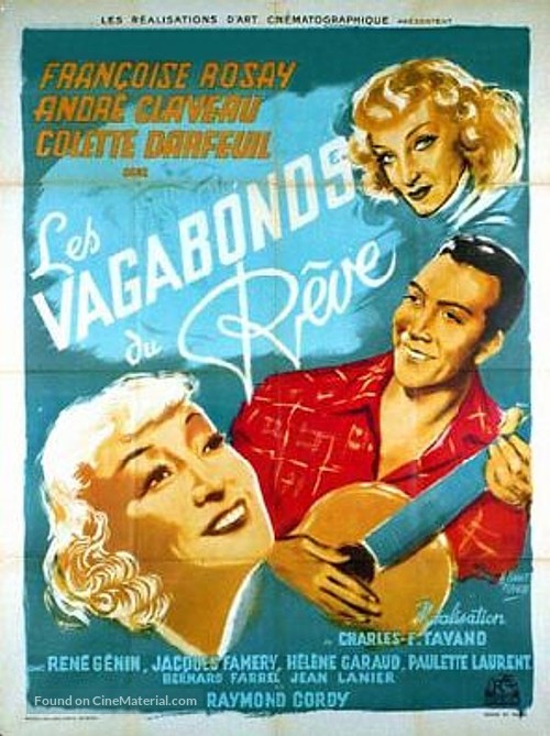 Les vagabonds du r&ecirc;ve - French Movie Poster