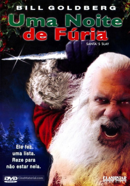 Santa&#039;s Slay - Brazilian DVD movie cover