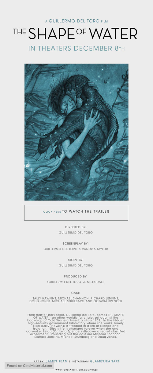 The Shape of Water - poster