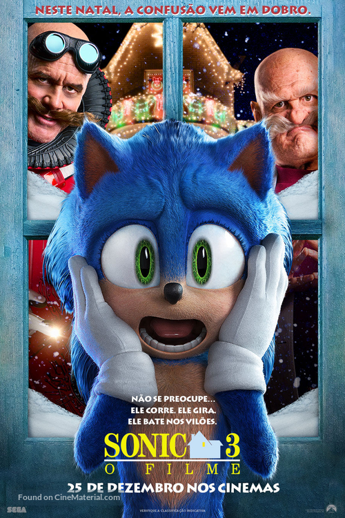 Sonic the Hedgehog 3 - Brazilian Movie Poster