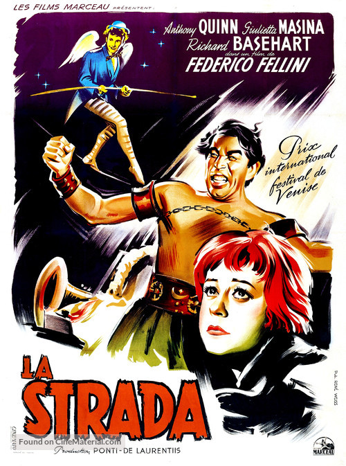 La strada - French Movie Poster