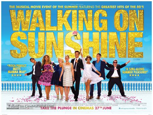 Walking on Sunshine - British Movie Poster