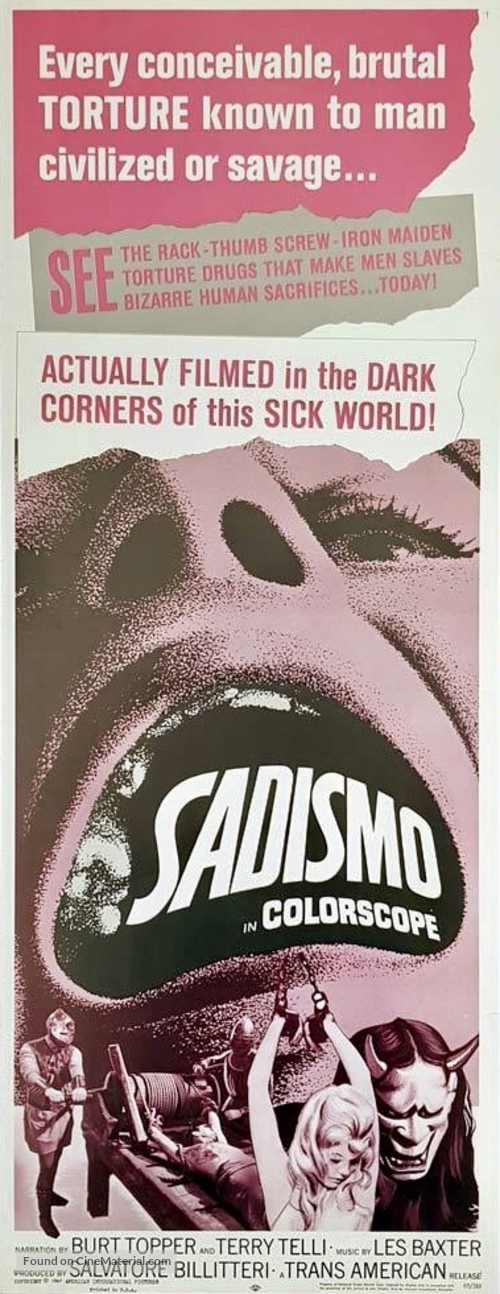 Sadismo - Australian Movie Poster