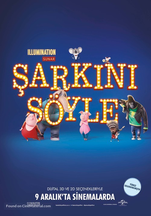 Sing - Turkish Movie Poster