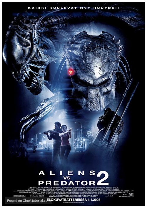 AVPR: Aliens vs Predator - Requiem - Finnish Movie Poster