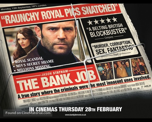 The Bank Job - British Movie Poster
