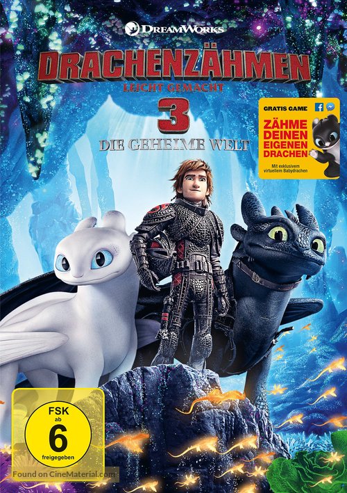 How to Train Your Dragon: The Hidden World - German DVD movie cover