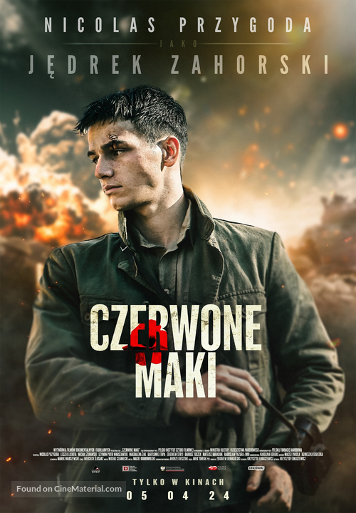 Czerwone maki - Polish Movie Poster