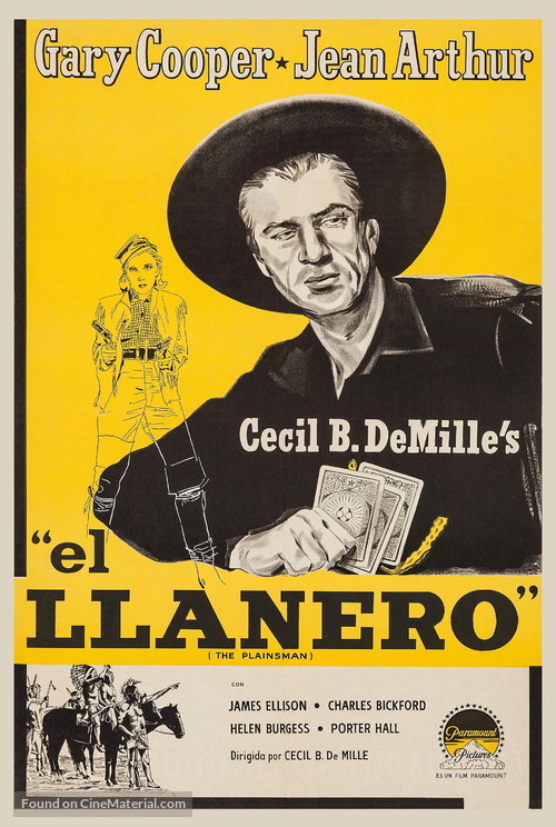 The Plainsman - Argentinian Re-release movie poster
