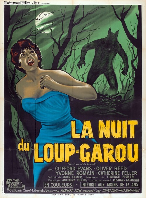The Curse of the Werewolf - French Movie Poster