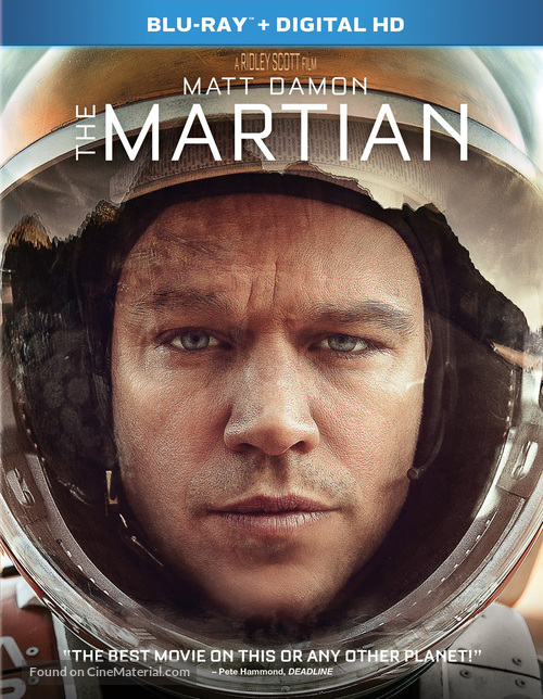 The Martian - Blu-Ray movie cover