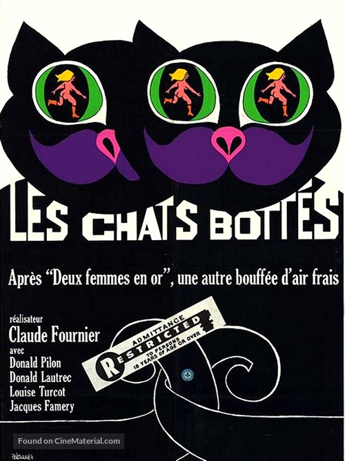 Les chats bott&eacute;s - Canadian Movie Poster