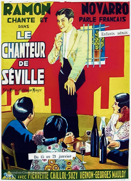 Le chanteur de S&eacute;ville - Belgian Movie Poster