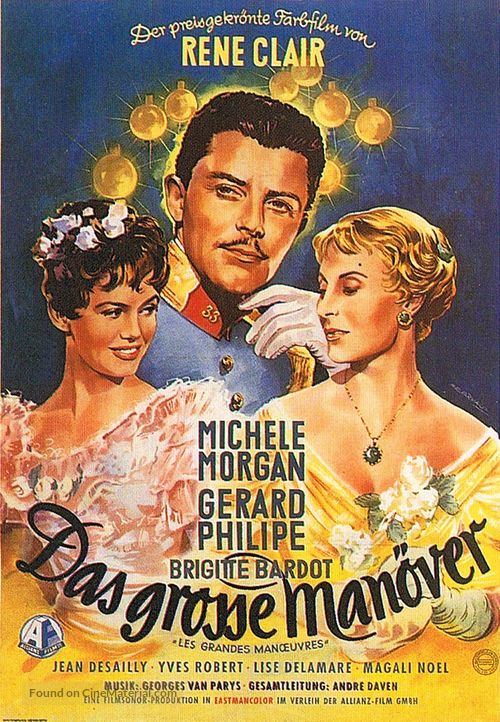 Grandes manoeuvres, Les - German Movie Poster