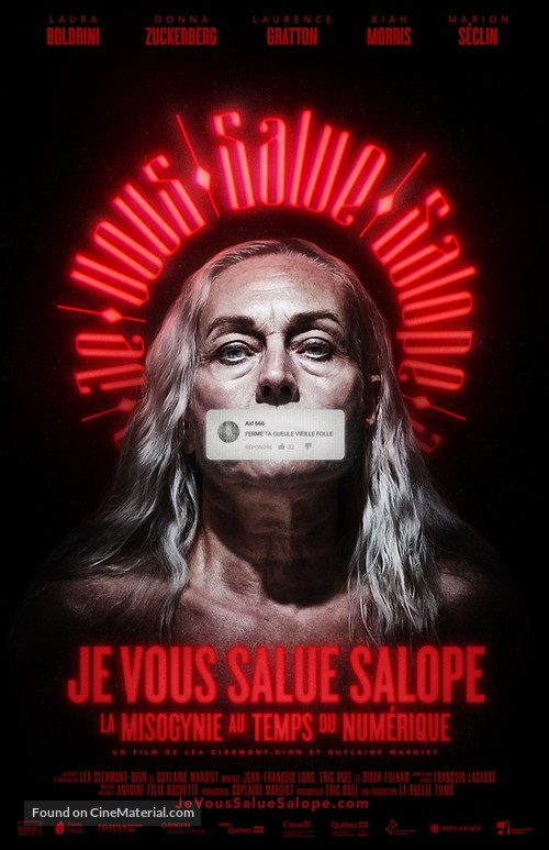 Je vous salue salope: La misogynie au temps du num&eacute;rique - Canadian Movie Poster