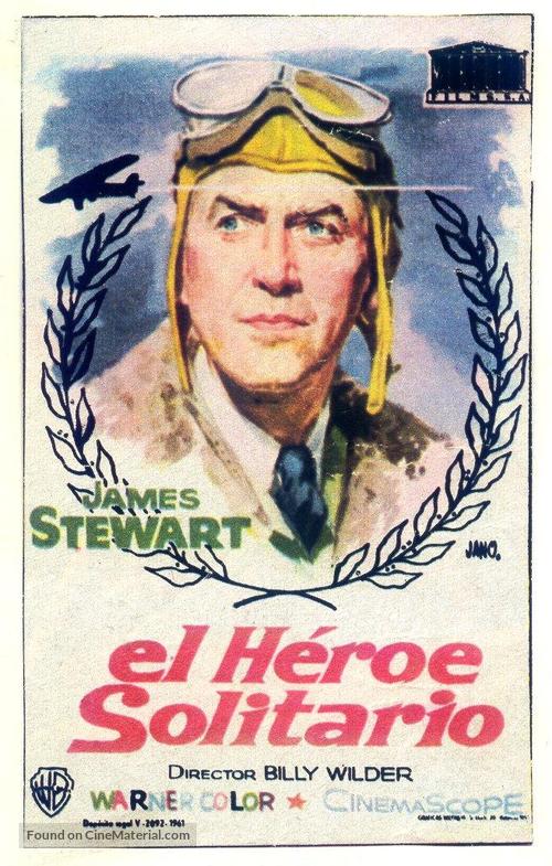 The Spirit of St. Louis - Spanish Movie Poster