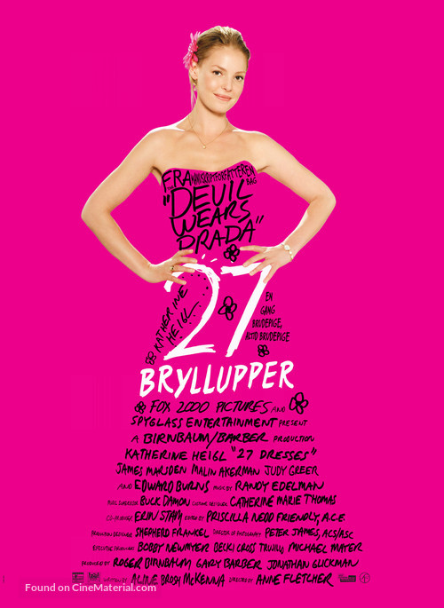 27 Dresses - Danish Movie Poster