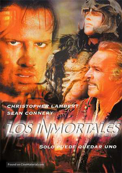 Highlander - Spanish DVD movie cover