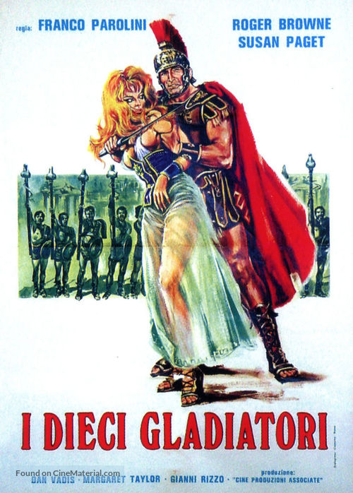 Dieci gladiatori, I - Italian Movie Poster