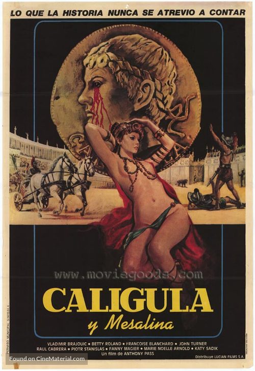 Caligula et Messaline - Argentinian Movie Poster