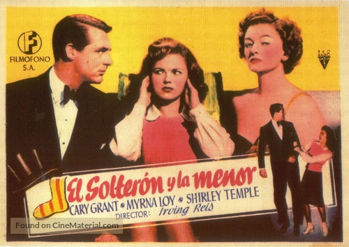 The Bachelor and the Bobby-Soxer - Spanish Movie Poster