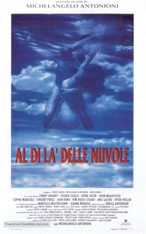 Al di l&agrave; delle nuvole - Italian Movie Poster