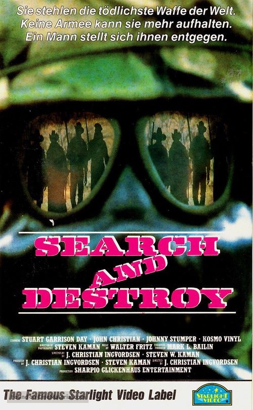 Search and Destroy - German VHS movie cover