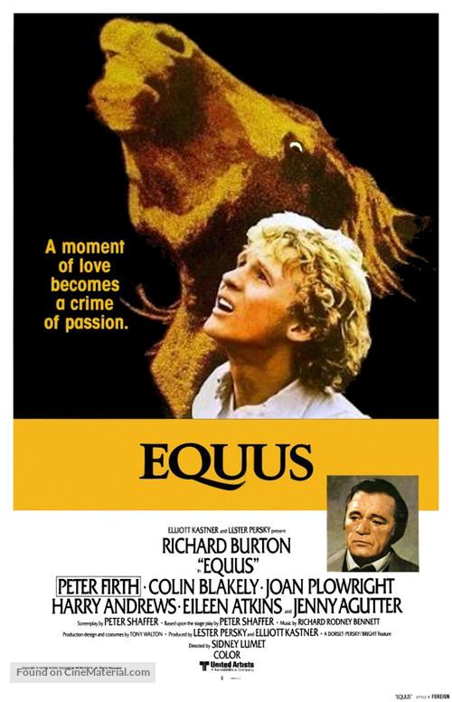 Equus - British Movie Poster