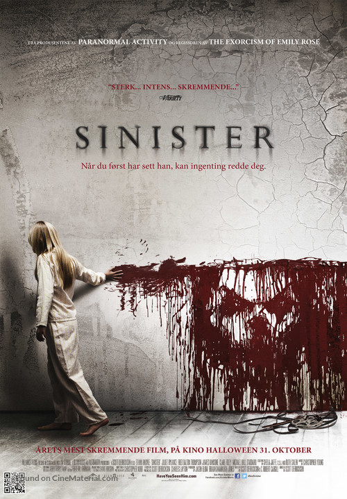 Sinister - Norwegian Movie Poster