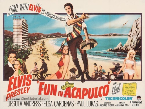 Fun in Acapulco - British Movie Poster