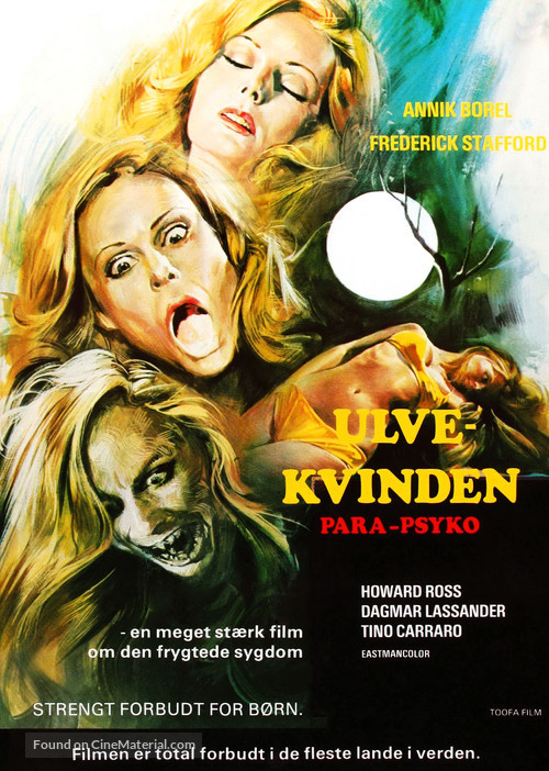 La lupa mannara - Danish Movie Poster