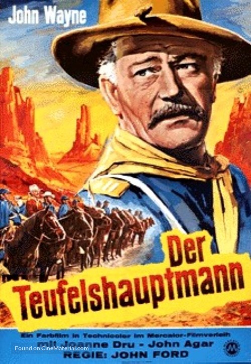 She Wore a Yellow Ribbon - German Movie Poster