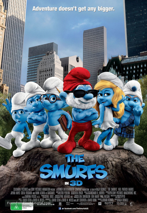 The Smurfs - Australian Movie Poster