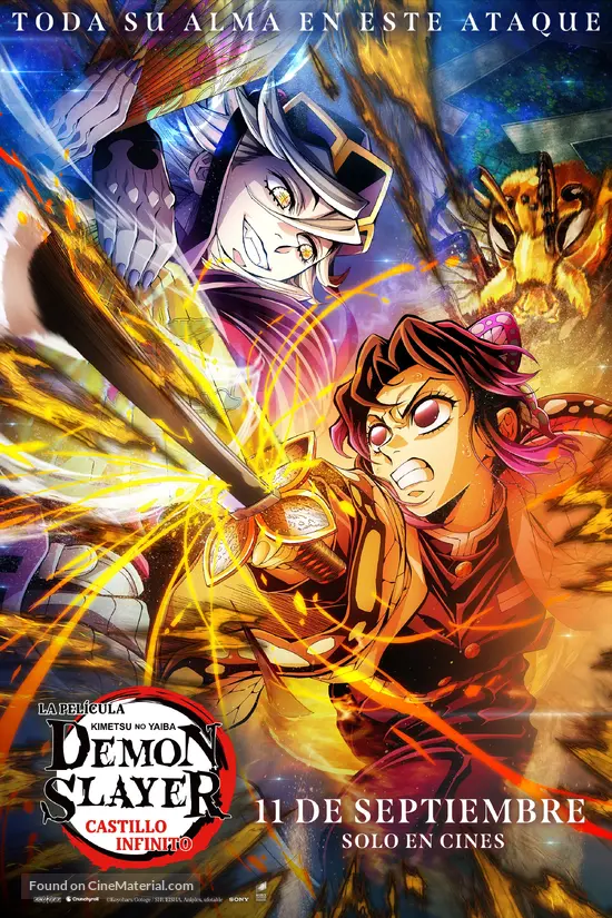 Gekij&ocirc;-ban Kimetsu no Yaiba Mugen J&ocirc;-hen - Mexican Movie Poster