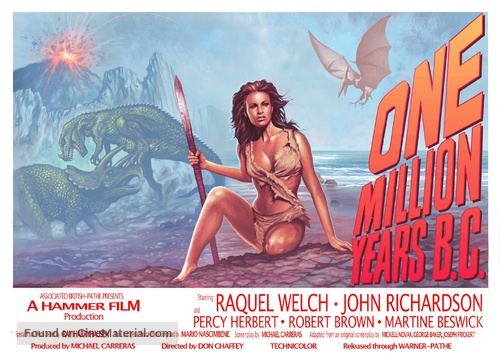 One Million Years B.C. - British poster