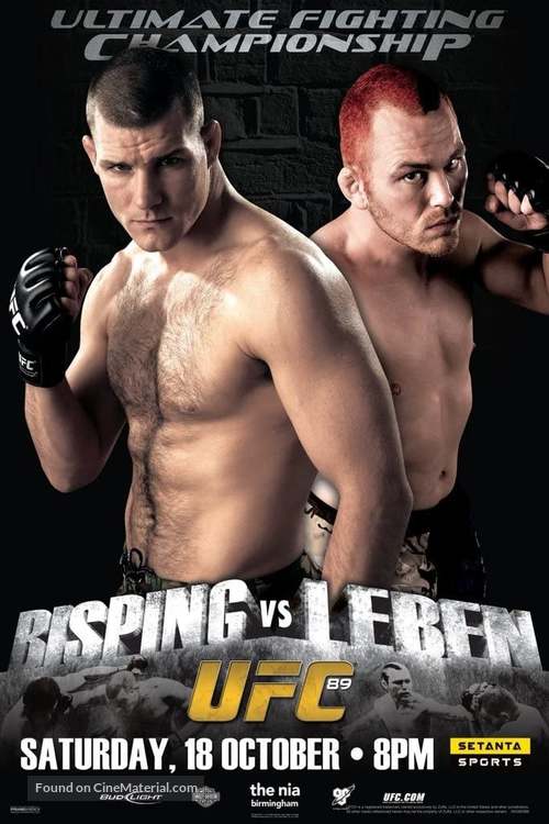 UFC 89: Bisping v Leben - Movie Poster