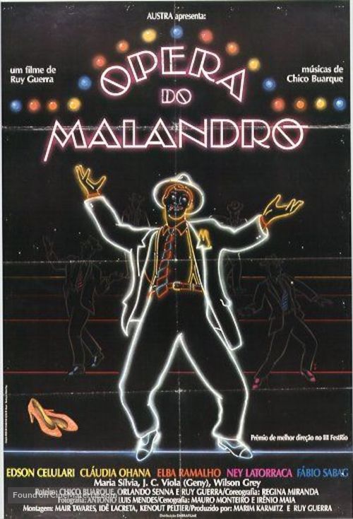 &Oacute;pera do Malandro - Brazilian Movie Poster