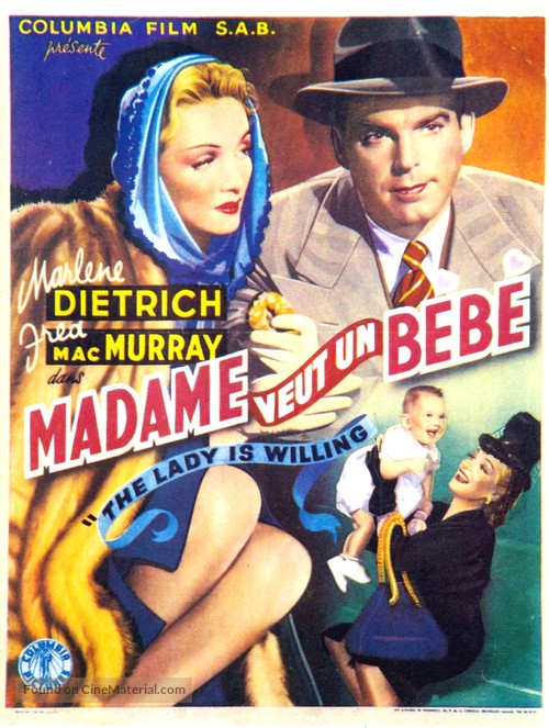 The Lady Is Willing - Belgian Movie Poster