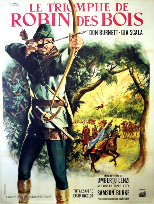 Il trionfo di Robin Hood - French Movie Poster