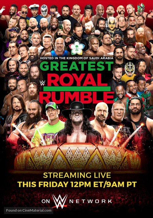 WWE Greatest Royal Rumble - Movie Poster