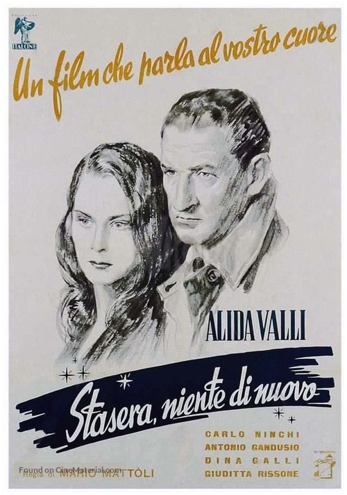 Stasera niente di nuovo - Italian Movie Poster