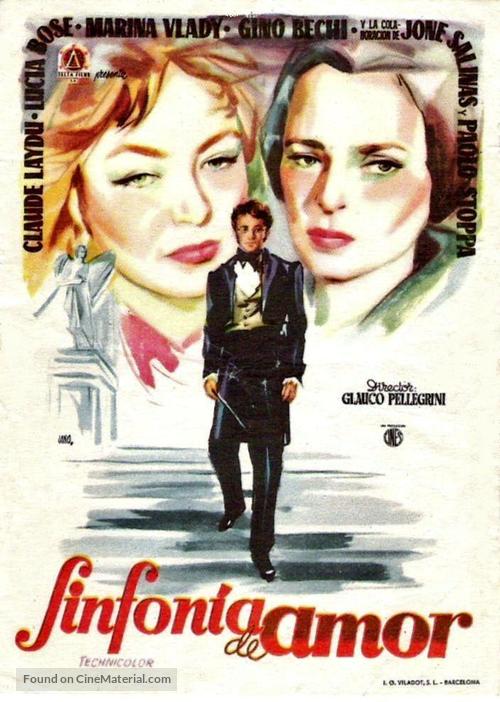 Sinfonia d&#039;amore - Spanish Movie Poster