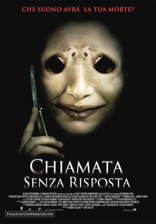 One Missed Call - Italian Movie Poster