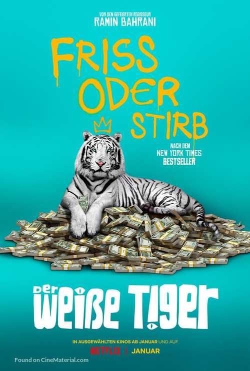 The White Tiger - German Movie Poster