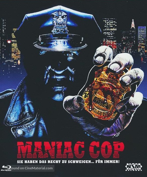 Maniac Cop - Austrian Blu-Ray movie cover