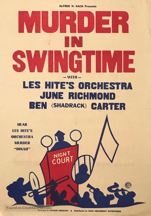 Murder in Swingtime - Movie Poster