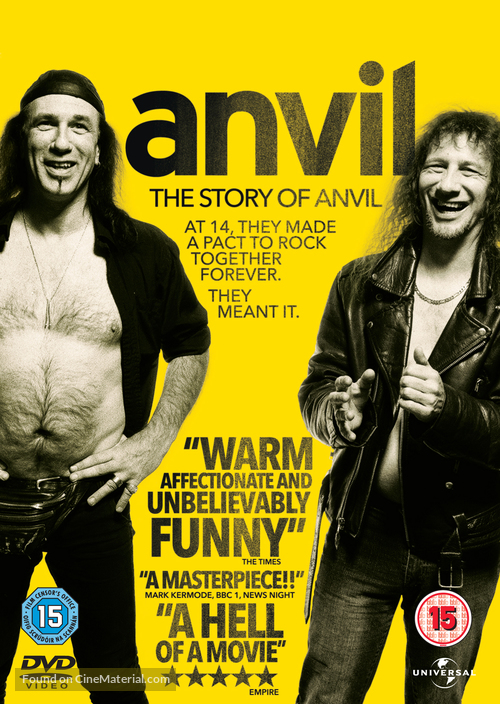 Anvil! The Story of Anvil - British DVD movie cover